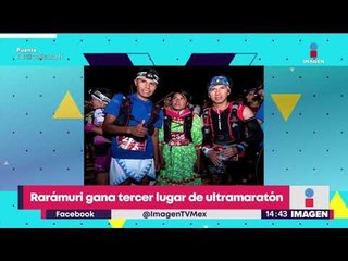 Corredora rarámuri gana el tercer lugar en ultramaratón de España | Noticias con Yuriria Sierra