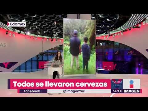 Rapiña en volcadura de tráiler que transportaba cerveza | Noticias con Yuriria Sierra