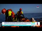 Rescatan a migrantes en botes en medio del mar | Noticias con Francisco Zea