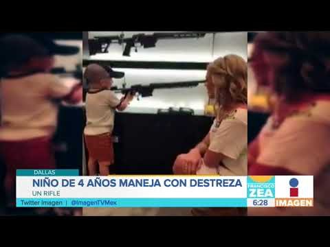 Niño de 4 años muestra su destreza manejando un rifle en Estados Unidos | Noticias con Paco Zea