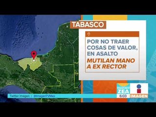 Ladrones le cortan la mano con machete a académico por no llevar nada de dinero | Noticias con Zea