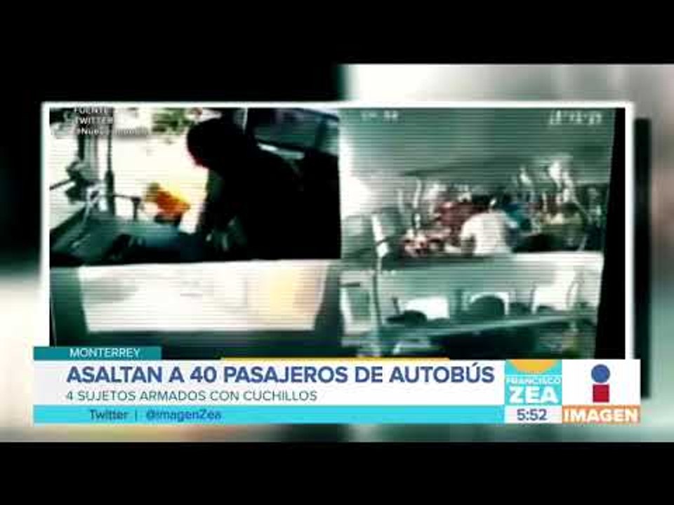 Difunden asalto en el transporte concesionado de Monterrey | Noticias con Francisco Zea