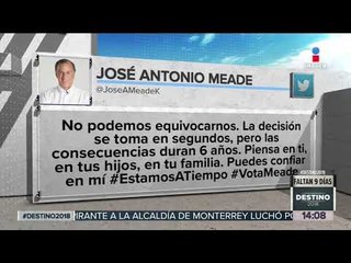 Meade pide que confíen en él | Noticias con Yuriria Sierra