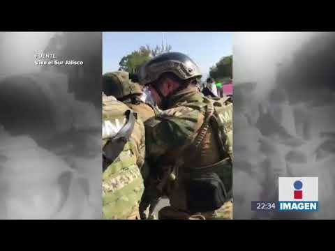 Así corrieron en Ciudad Guzmán a elementos de la Marina | Noticias con Ciro Gómez Leyva