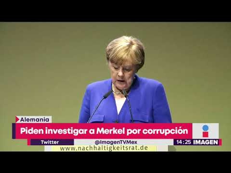 Acusan a Angela Merkel, canciller de Alemania, por corrupción | Noticias con Yuriria Sierra
