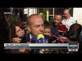 Palabras de Felipe Calderón tras emitir su voto