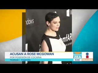 Acusan a Rose McGowan por posesión de cocaína | Noticias con Francisco Zea