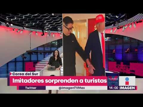 Kim Jong Un y Donald Trump caminan juntos tomados de la mano | Noticias con Yuriria Sierra