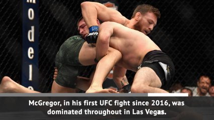 McGregor loses via submission in UFC return