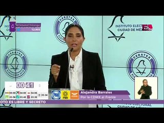 Alejandra Barrales quiere convertir a Iztapalapa en "Chapultepec 2" | Segundo Debate CDMX 2018