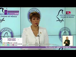 Alejandra Barrales habla sobre las mamás en la CDMX | Segundo Debate CDMX 2018
