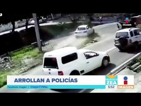 Asaltantes atropellan a policías para impedir su arresto | Noticias con Francisco Zea