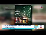 Más de 50 autos se quedan sin llantas por bache en Periférico | Noticias con Francisco Zea