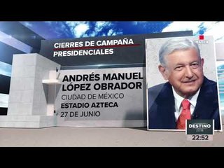 En estos lugares serán los cierres de campaña de los presidenciables