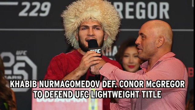 Khabib Nurmagomedov defeats Conor McGregor at UFC 229
