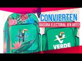 Este artista convierte la basura electoral en arte | Noticias con Yuriria Sierra