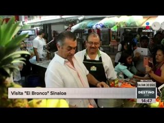 "El Bronco" visita Culiacán y recorre mercado Garmendia | Noticias con Yuriria Sierra