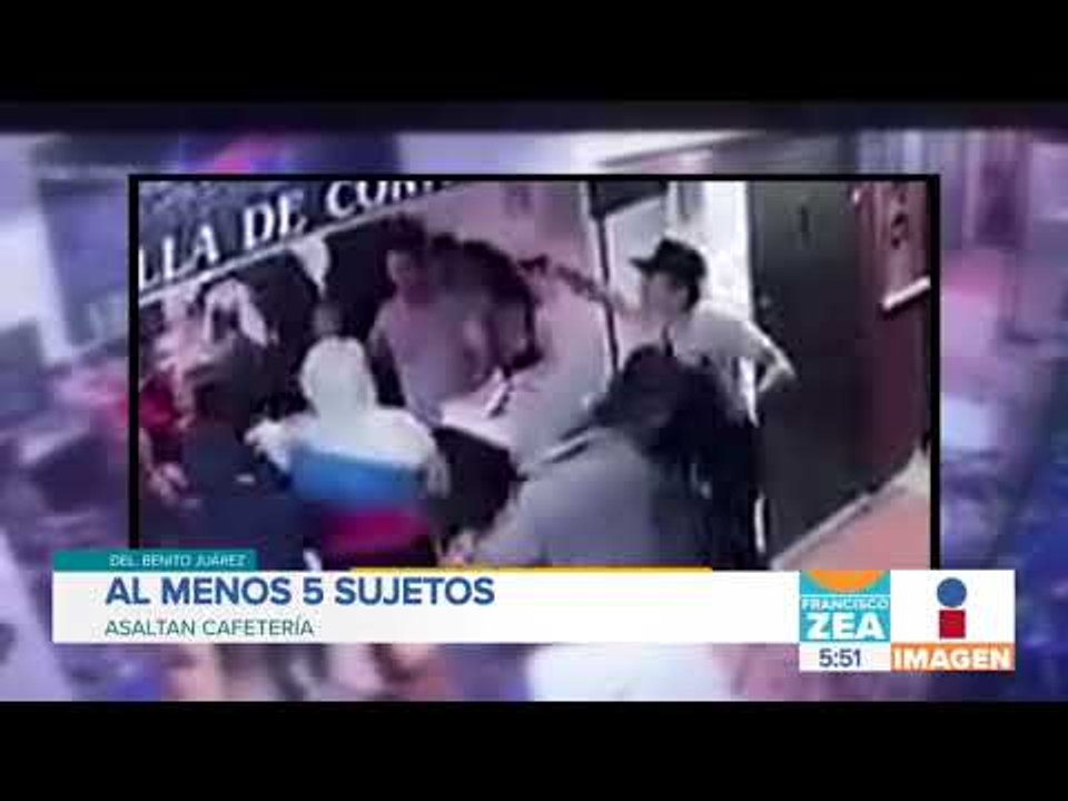 Asaltan una cafetería en la delegación Benito Juárez | Noticias con Francisco Zea