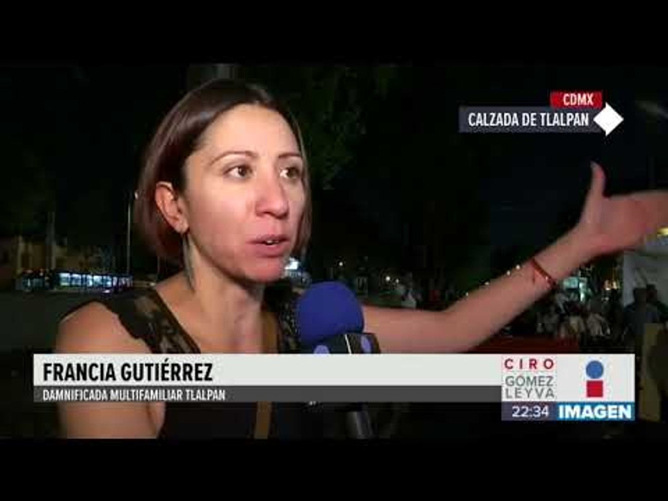 Damnificados del Multifamiliar de Tlalpan bloquean la Calzada de Tlalpan | Noticias con Ciro