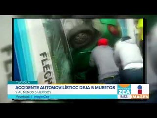 Download Video: Aparatoso accidente automovilístico deja cinco muertos en Tlaxcala | Noticias con Francisco Zea