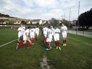 U18 à l échauffement