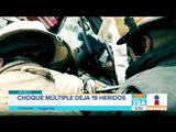 Choque múltiple deja 19 lesionados en Tlaquepaque, Jalisco | Noticias con Francisco Zea