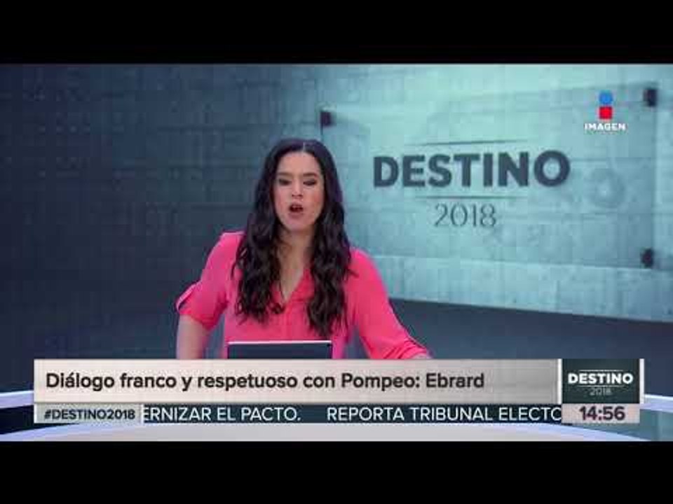 Ebrard afirma que la reunión con Mike Pompeo fue "un diálogo franco y cordial" | Yuriria Sierra