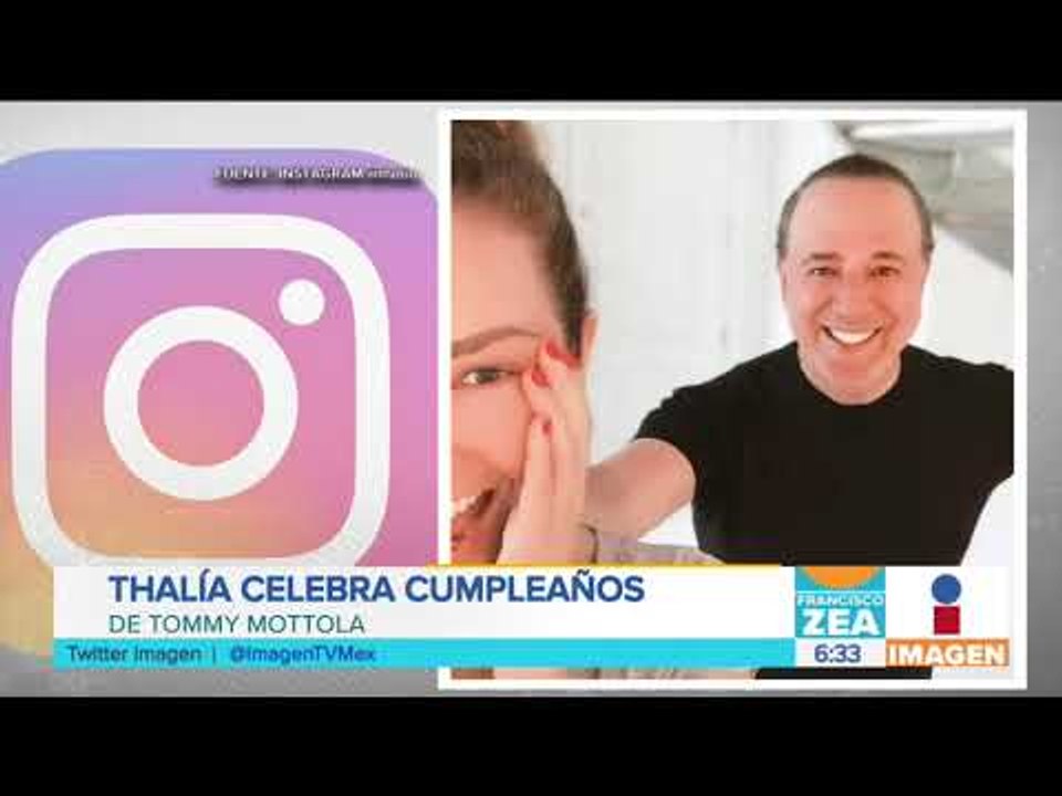 Thalía celebra el cumpleaños de su esposo Tommy Mottola | Noticias con Francisco Zea