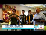 Alumnos de la UNAM crean semáforo inteligente | Noticias con Francisco Zea
