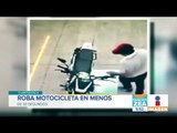 Roban motocicleta en menos de ¡30 segundos! | Noticias con Francisco Zea