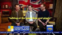 tom hiddleston and benedict cumberbatch being bffs for 3 minutes straight