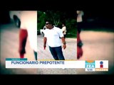 Funcionario prepotente amenaza con machete | Noticias con Francisco Zea