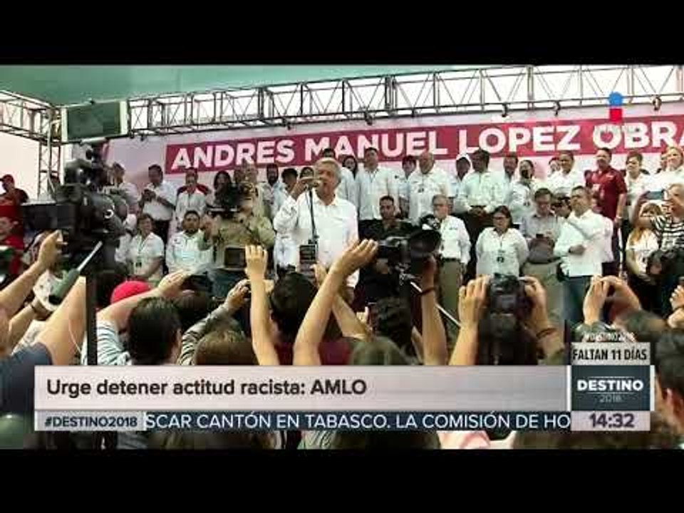 AMLO urge a EPN detener actos racistas e inhumanos de Donald Trump | Noticias con Yuriria Sierra