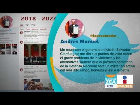 López Obrador se reúne con Salvador Cienfuegos | Noticias con Francisco Zea