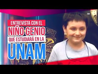 Entrevista con el niño genio de 12 años que estudiará en la UNAM | Noticias con Yuriria