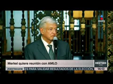 Angela Merkel quiere reunirse con AMLO | Noticias con Yuriria Sierra
