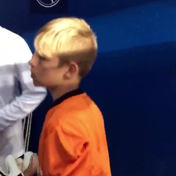 Nos U15 ramasseurs de balle lors de PSG Reims