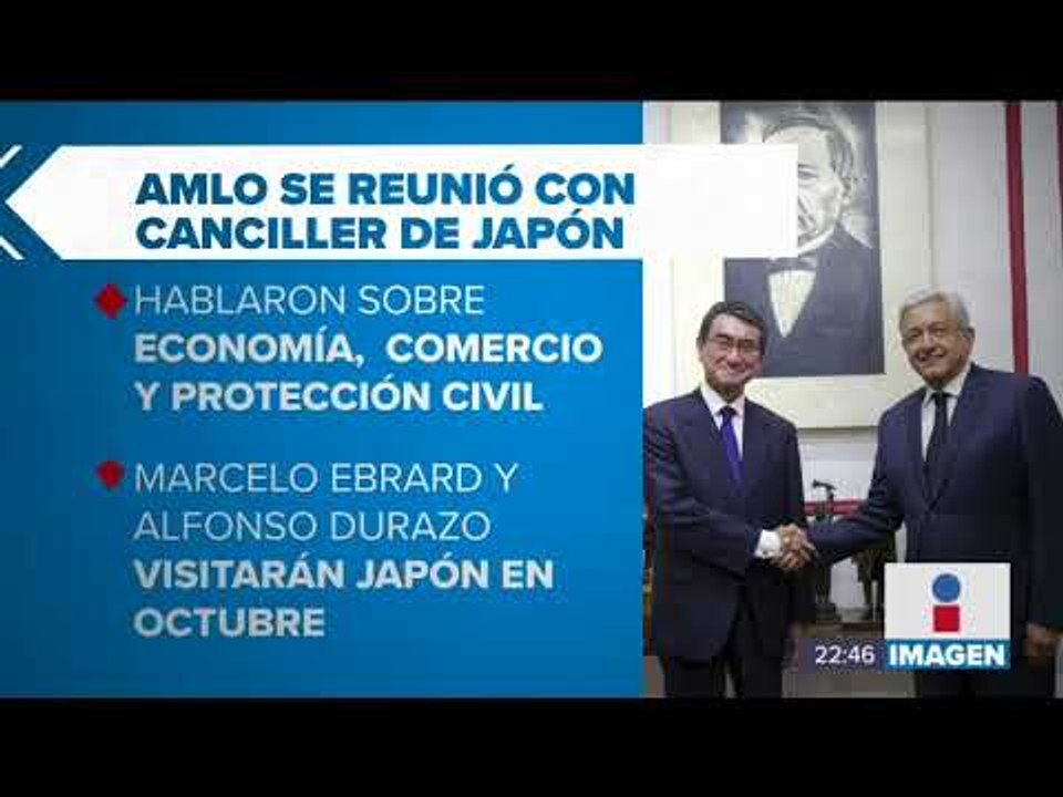 López Obrador se reunió con canciller de Japón | Noticias con Ciro