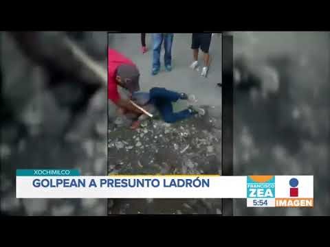 Agarran a golpes y palazos a presunto ladrón en Xochimilco | Noticias con Francisco Zea