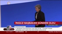 İngiltere Başbakanı May, dans ederek kürsüne çıktı