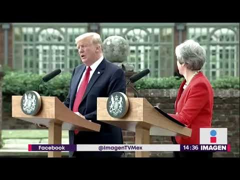 Un globo gigante del 'bebé Trump' encabeza protestas en Londres | Noticias con Yuriria Sierra