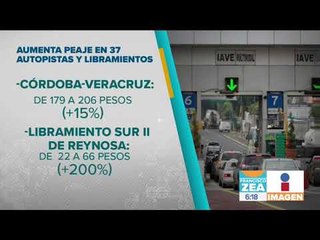 Tải video: Sube peaje en autopistas, libramientos y puentes | Noticias con Francisco Zea