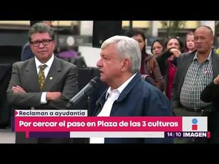 Download Video: Reprueban colocación de vallas para que López Obrador fuera a Tlatelolco | Noticias con Yuriria