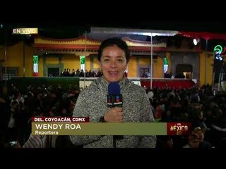 ¡Así celebran el "grito" de Independencia en Coyoacán!