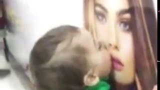 Funny Baby||Kissing A Girl's Picture||