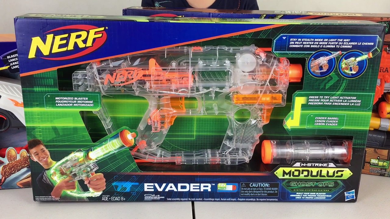 NERF N-Strike Modulus GHOST-OPS EVADER Toy Review || Keith's Toy Box -  video Dailymotion