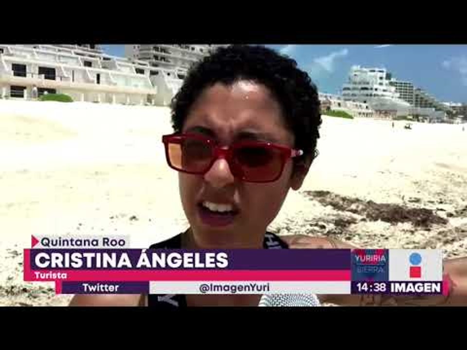 ¡Playas de Cancún siguen arruinadas por sargazo! | Noticias con Yuriria Sierra