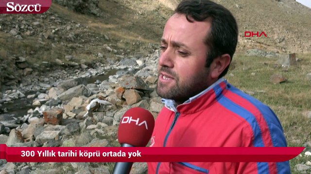 Gümüşhane'de esrarengiz olay! 300 yıllık köprü ortada yok