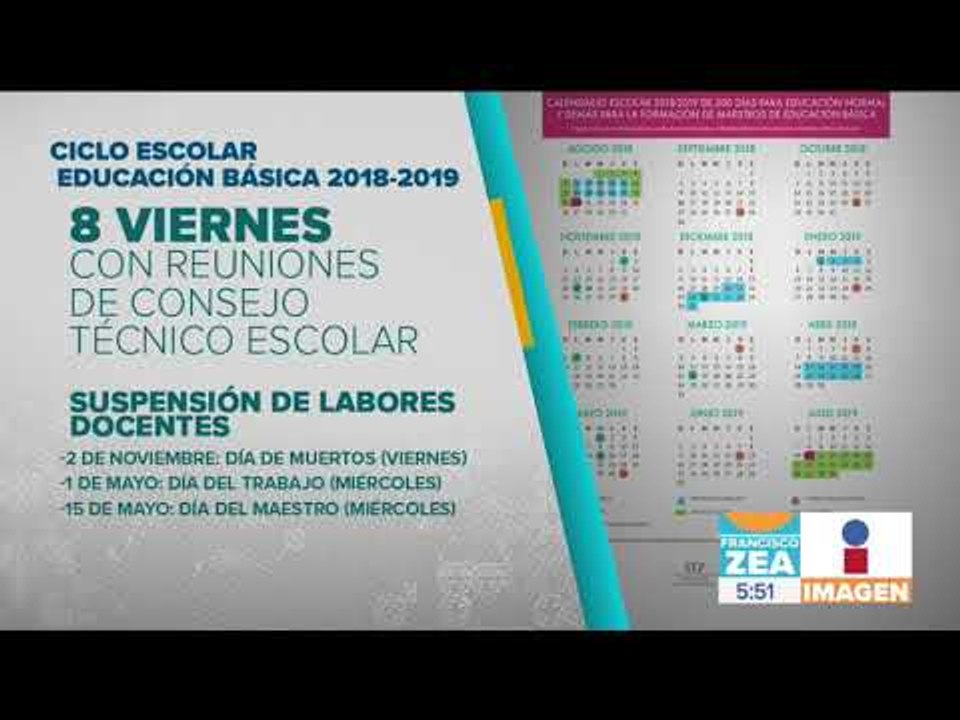 Estos serán los únicos fines de semana largos de este ciclo escolar | Noticias con Francisco Zea