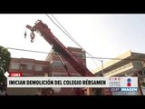 Comenzaron las labores de demolición en el colegio Enrique Rébsamen | Noticias con Ciro